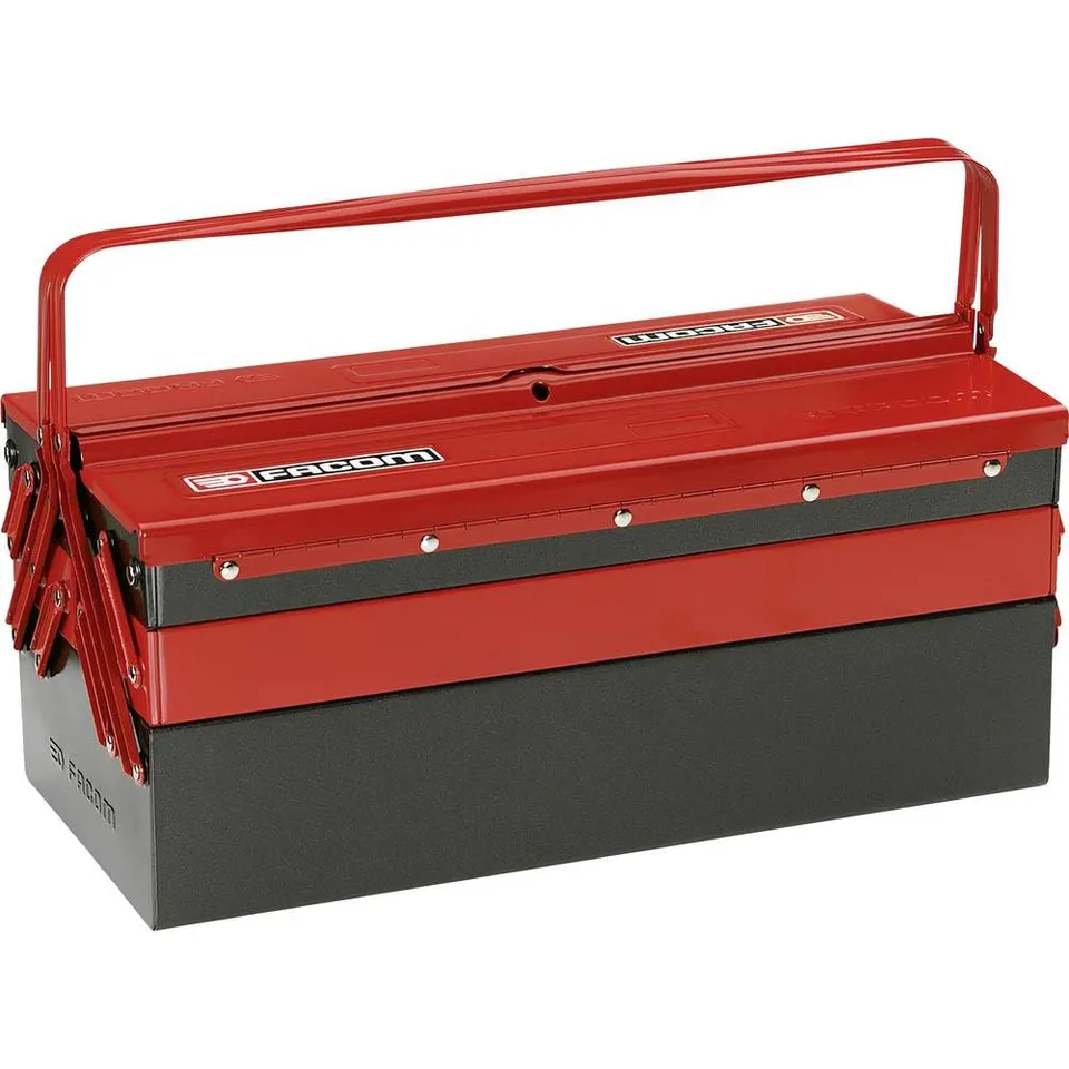 facom-bt-11a-bo-te-outils-5-compartiments-47-cm-rouge-noir-rangement-professionn image 1