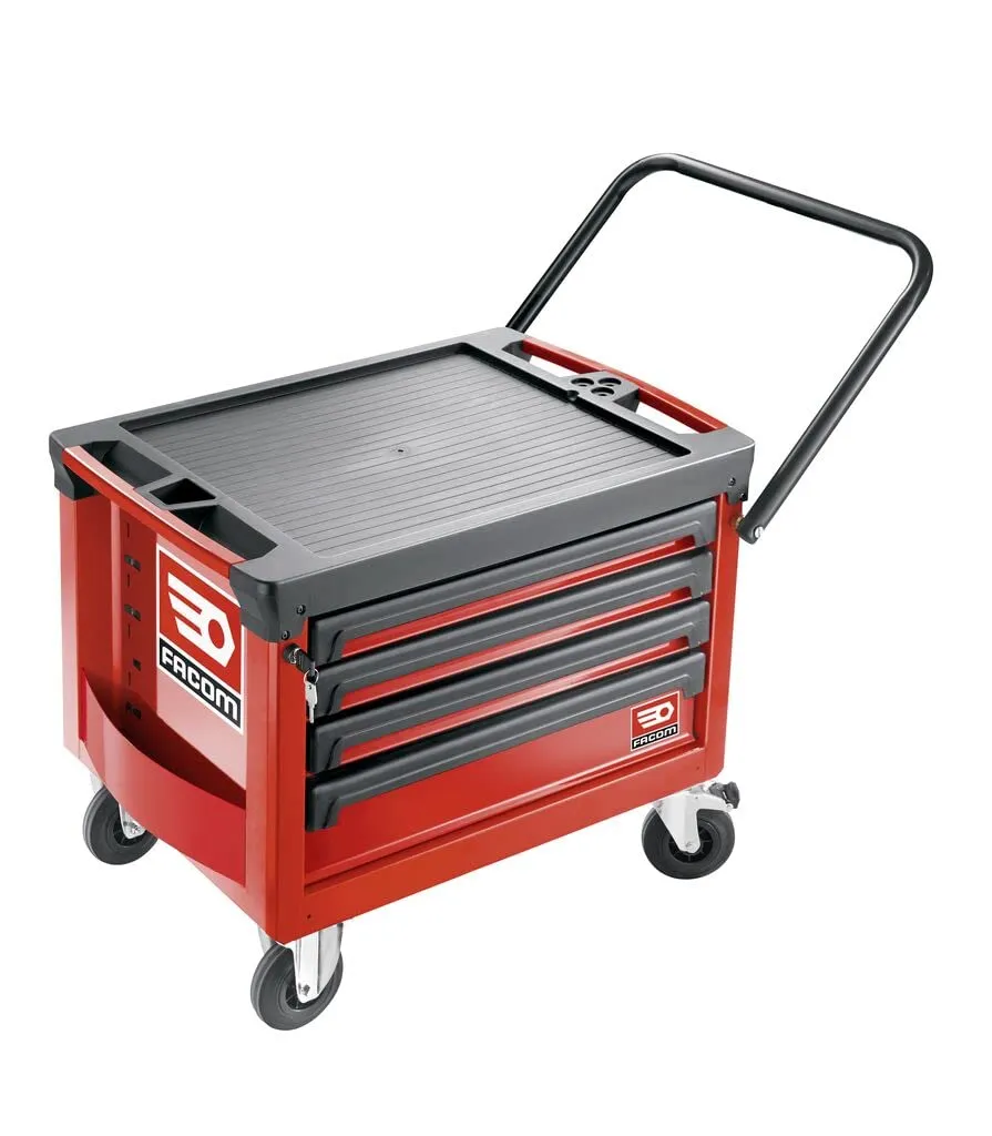 facom-roll-cr4m3a-coffre-roll-m3-4-tiroirs-rouge-12-modules-compatible-servante- image 1