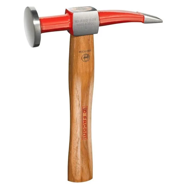 facom-868d-40boc-marteau-planer-t-te-ronde-et-panne-coud-e-430-g-manche-hickory image 1