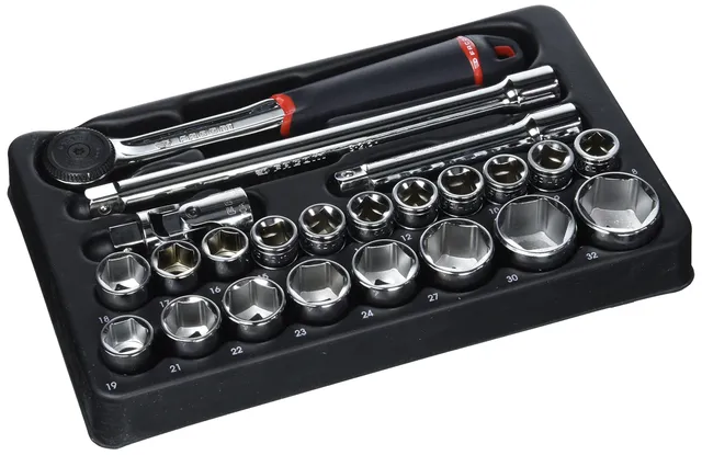facom-mod-s161-36-module-23-pi-ces-douilles-1-2-6-pans-avec-cliquet-tanche-s-161 image 1