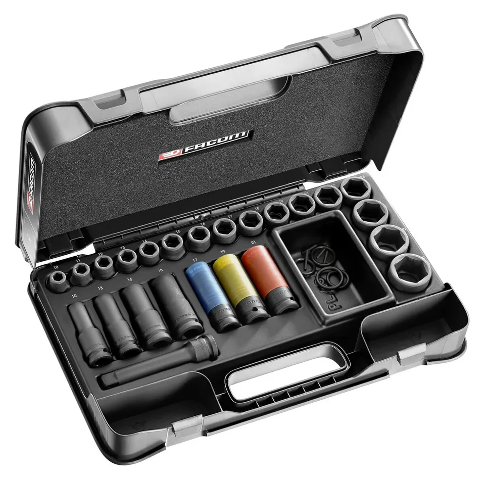 facom-ns-550bpb-coffret-de-douilles-impact-27-pi-ces-1-2-6-pans-ogv-grip-douille image 1