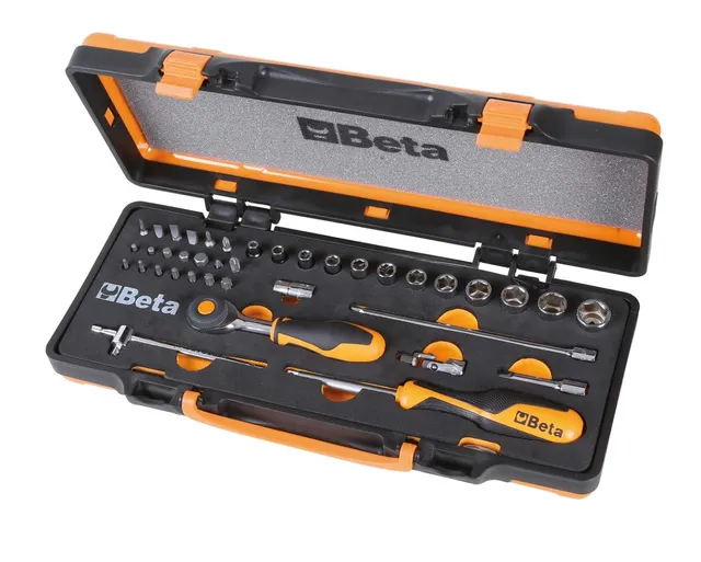 beta-tools-900-c12mr-coffret-m-tallique-1-4-avec-cliquet-et-12-douilles-6-pans-4 image 1