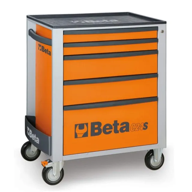beta-tools-c24s-5-g-servante-mobile-d-atelier-5-tiroirs-charge-800-kg image 1