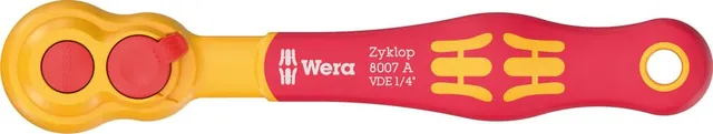 wera-8007-a-zyklop-vde-cliquet-isol-1000-v-1-4-144-mm-avec-levier-d-inversion-80 image 1