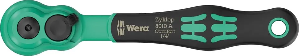 wera-8010-a-zyklop-comfort-cliquet-1-4-x-144-mm-80-dents-angle-de-reprise-4-5 image 1