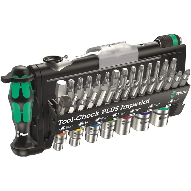 wera-tool-check-plus-imperial-05056491001-mini-coffret-39-pi-ces-cliquet-1-4-emb image 1