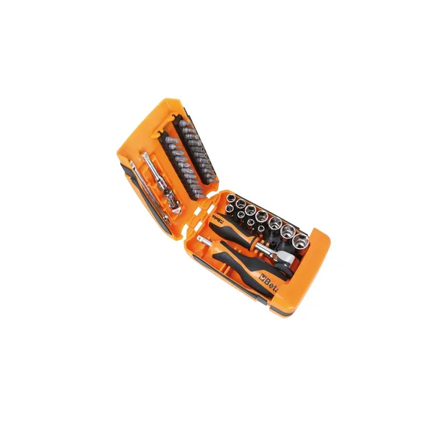 beta-tools-900-c39-kit-embouts-1-4-avec-cliquet-et-poign-e-roll image 1