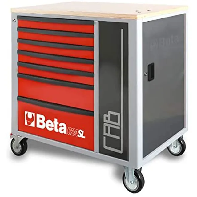 beta-tools-c24sl-cab-r-servante-mobile-d-atelier-7-tiroirs-avec-armoire-porte-ac image 1