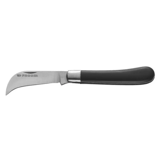 facom-840b-couteau-d-lectricien-lame-serpette-inox-60-mm-manche-en-bois image 1