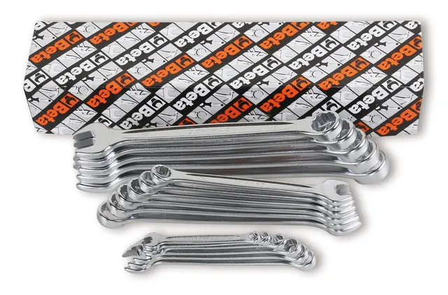 beta-tools-42-s17-jeu-de-17-cl-s-mixtes-fourche-et-anneau-chrom-es-mates-6-22-mm image 1