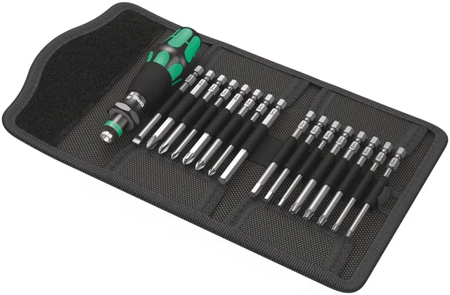wera-kraftform-kompakt-60-pochette-d-embouts-89-mm-17-pi-ces-avec-porte-embouts- image 1