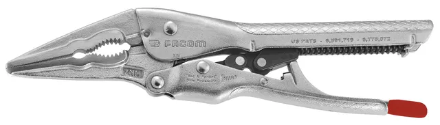 facom-582-7-pince-tau-automatique-becs-longs-m-choires-acier-forg-chrome-molybd- image 1