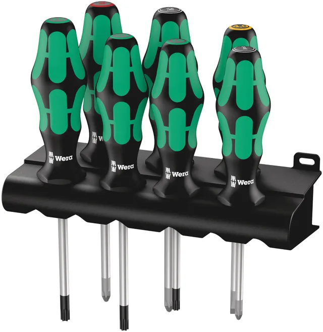 wera-335-350-367-7-kraftform-plus-lasertip-jeu-de-7-tournevis-fente-phillips-poz image 1
