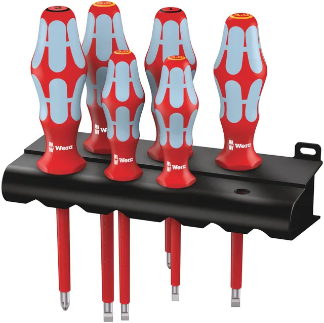 wera-05022745001-3165-i-6-jeu-de-6-tournevis-vde-isol-s-1000-v-en-acier-inoxydab image 1