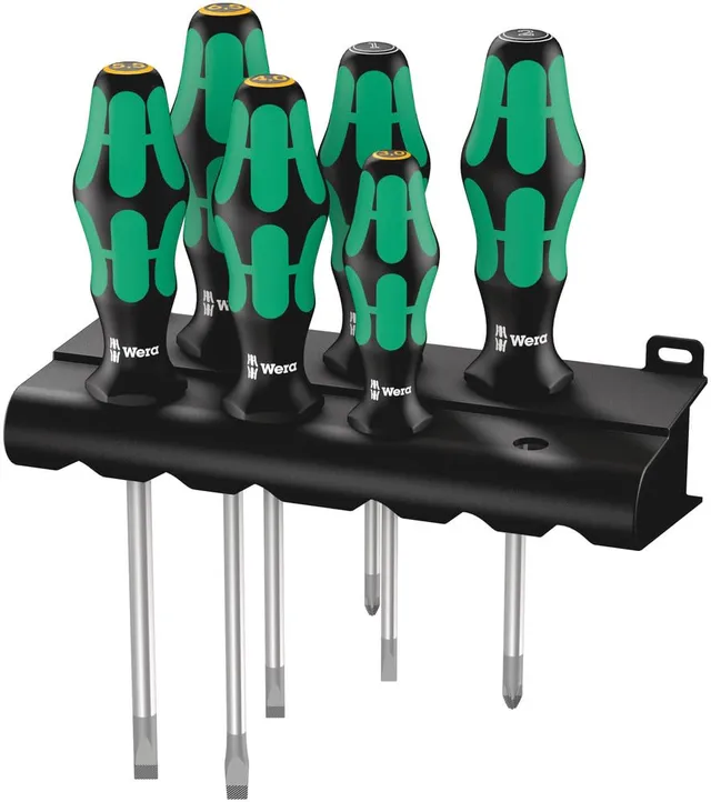 wera-334-355-6-rack-05105656001-jeu-de-6-tournevis-kraftform-plus-lasertip-pour- image 1