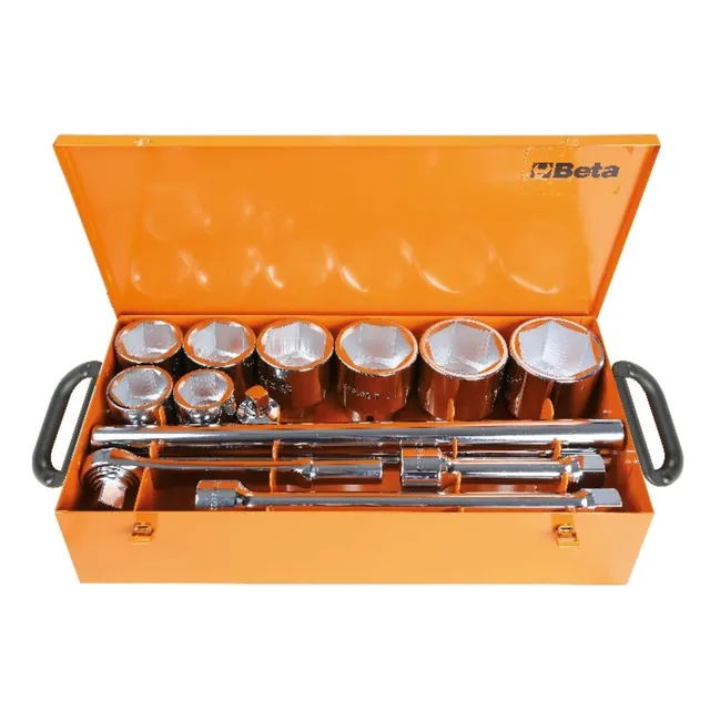 beta-tools-929-c8-coffret-de-8-douilles-choc-6-pans-46-80-mm-et-5-accessoires-en image 1