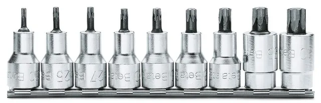 beta-tools-920tx-sb9-jeu-de-9-douilles-tournevis-torx-1-2-sur-support image 1