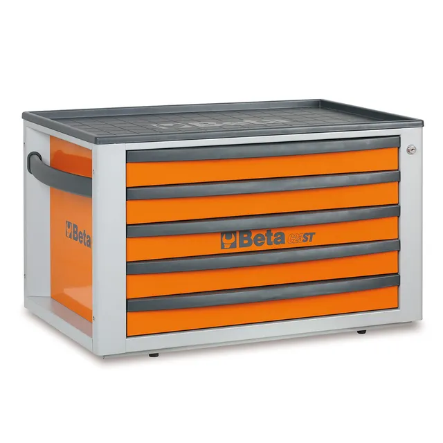 beta-tools-c23-st-o-coffre-outils-portable-5-tiroirs-orange-588-x-367-mm-verroui image 1