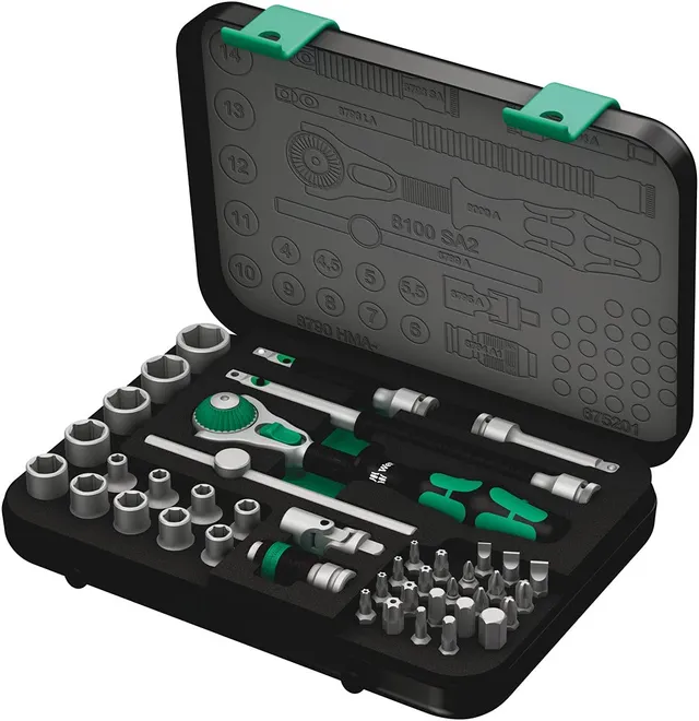 wera-8100-sa-2-zyklop-speed-jeu-cliquet-1-4-m-trique-42-pi-ces-en-coffret-m-tall image 1