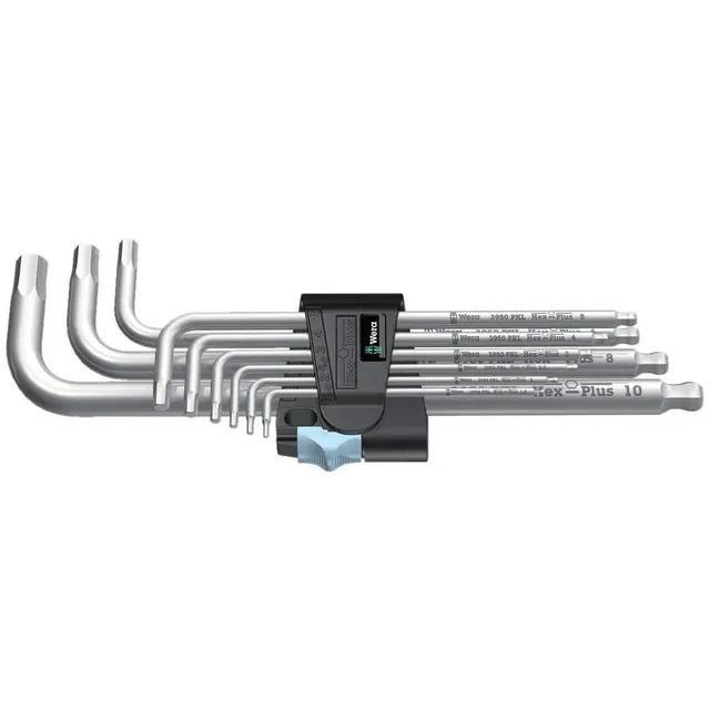 wera-05073544001-3950-pkl-9-jeu-de-9-cl-s-m-les-coud-es-inox-m-triques-hexa-plus image 1
