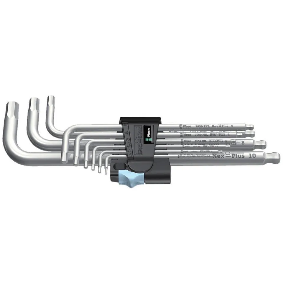 wera-05073544001-3950-pkl-9-jeu-de-9-cl-s-m-les-coud-es-inox-m-triques-hexa-plus image 1