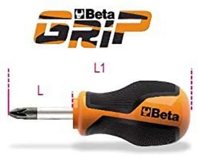 beta-tools-1269n-pzk-1-tournevis-lame-courte-pozidriv-supadriv-pz1-s-rie-extra-c image 1