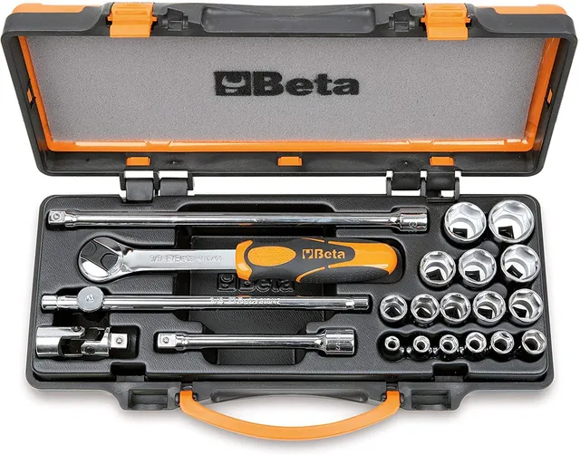 beta-910a-c16-coffret-de-16-douilles-6-pans-3-8-avec-5-accessoires image 1