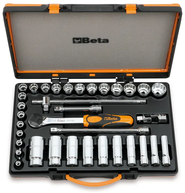 beta-tools-920b-c30q-coffret-de-30-douilles-12-pans-et-5-accessoires-entra-nemen image 1