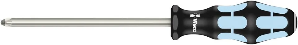 wera-3355-kraftform-plus-tournevis-pozidriv-inox-pz-3-x-150-mm-pointe-laser-tip- image 1