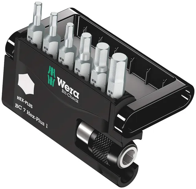 wera-bit-check-7-hex-plus-1-kit-de-7-embouts-hexagonaux-six-pans-femelle-en-coff image 1
