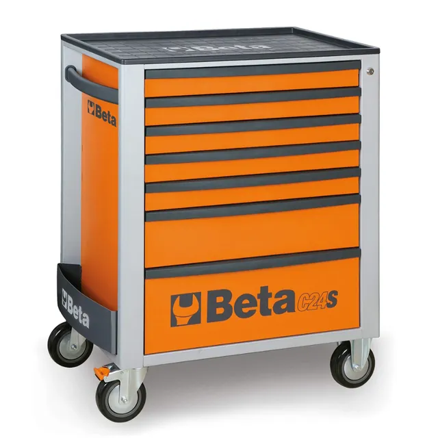 beta-tools-c24s-7-o-servante-mobile-d-atelier-7-tiroirs-avec-roulettes-verrouill image 1