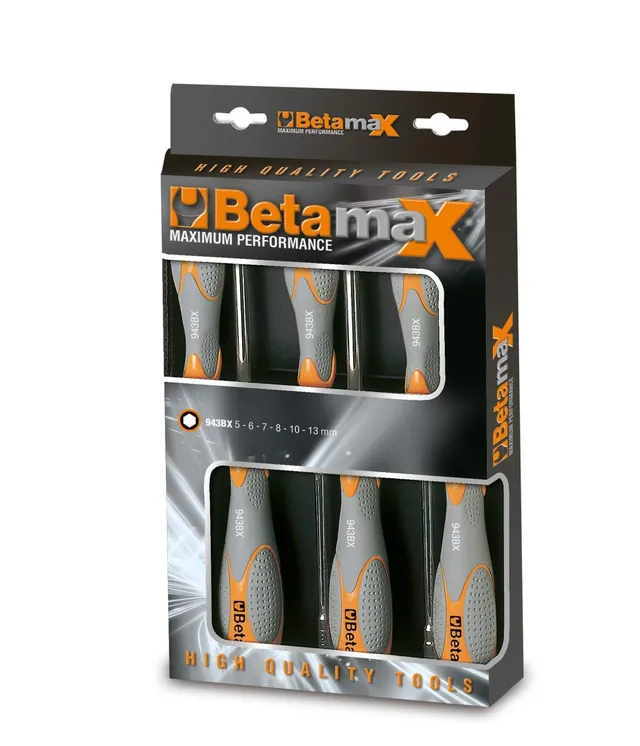 beta-tools-944bx-d6-jeu-de-6-cl-s-douille-emmanch-es-hexagonales-5-13-mm-poign-e image 1