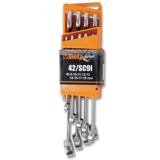 beta-tools-42-sc9i-jeu-de-9-cl-s-mixtes-8-19-mm-avec-support-compact-acier-trait image 1