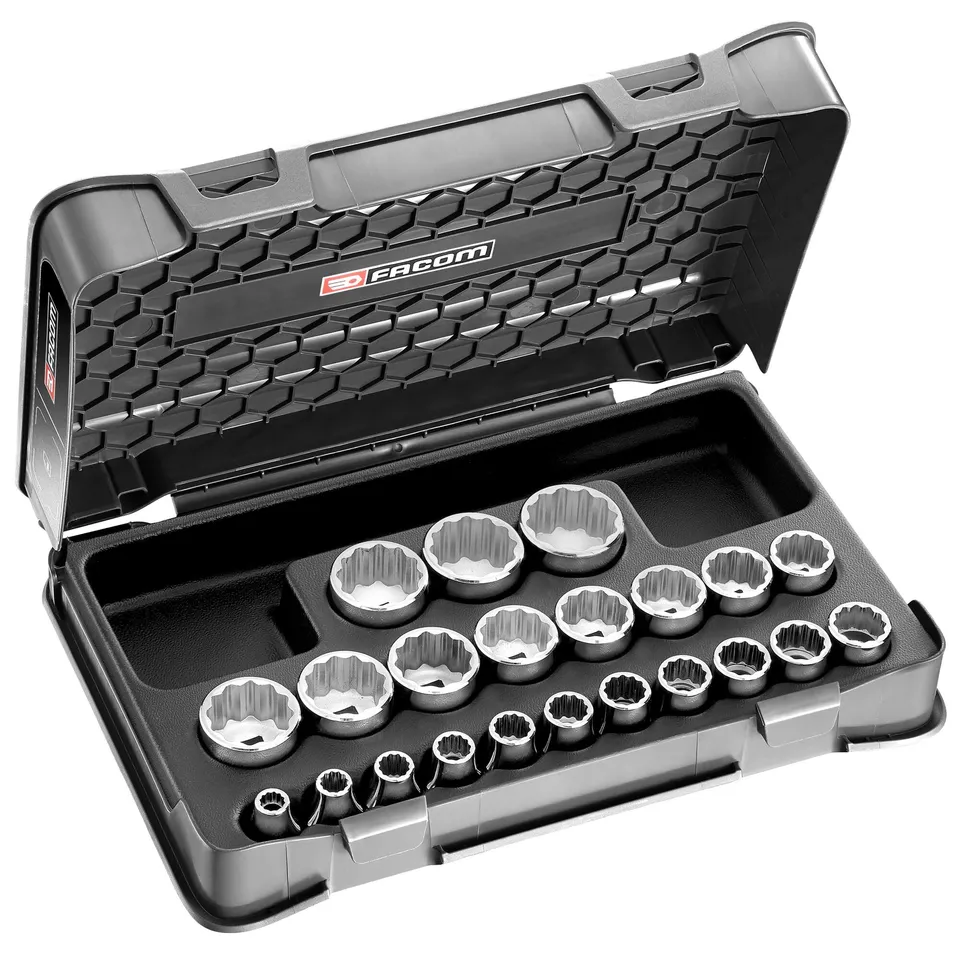 facom-s400b-coffret-douilles-1-2-22-pi-ces-douilles-12-pans-m-triques-de-8-32-mm image 1