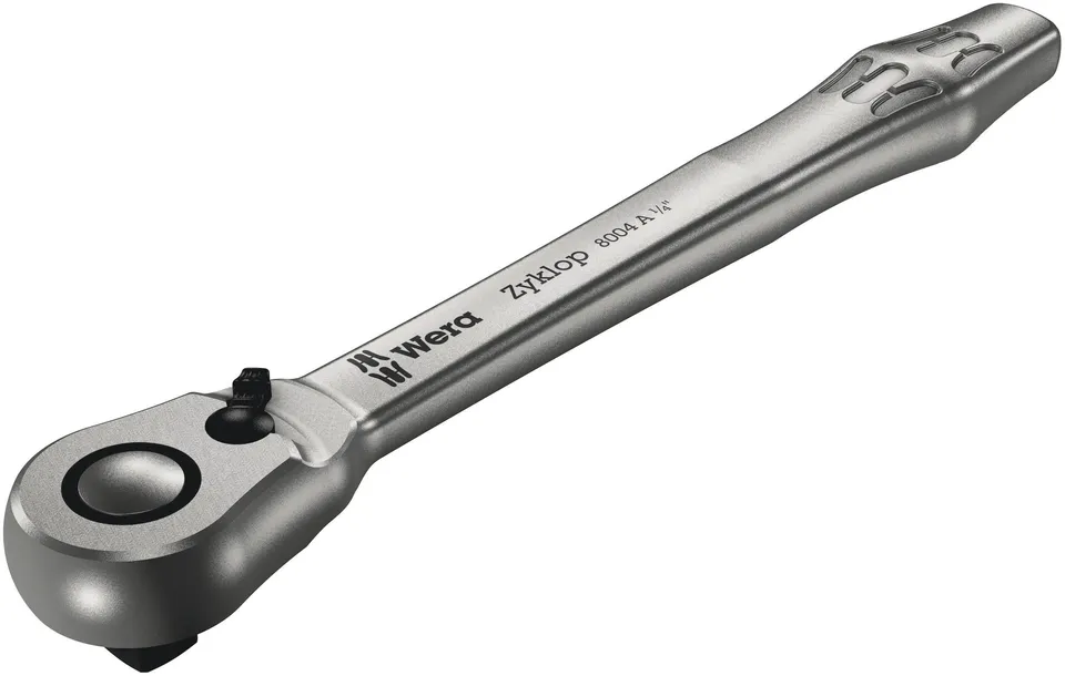 wera-zyklop-metal-8004-a-cliquet-1-4-avec-levier-d-inversion-fine-denture-72-den image 1