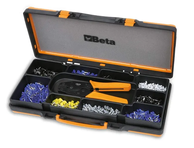 beta-tools-1606a-c9-pince-sertir-pour-cosses-tube-avec-coffret-de-450-cosses-0-5 image 1