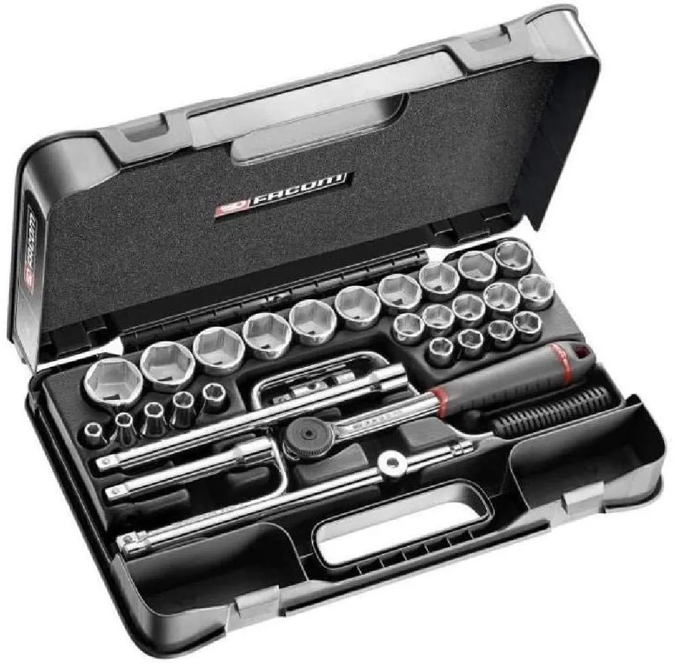 facom-s-161-5p6-coffret-douilles-1-4-6-pans-m-triques-30-pi-ces image 1