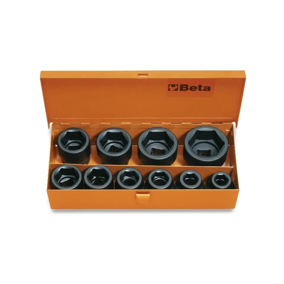 beta-tools-728-c10-coffret-de-10-douilles-chocs-3-4-de-17-46-mm-en-bo-te-m-tal image 1