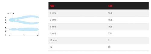 facom-425-pince-coupante-ras-110-mm-rouge-et-noire image 4