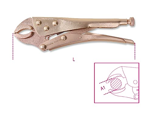 beta-tools-1052ba-240-pince-de-pression-antichispa-autobloquante-pour-zones-atex image 2