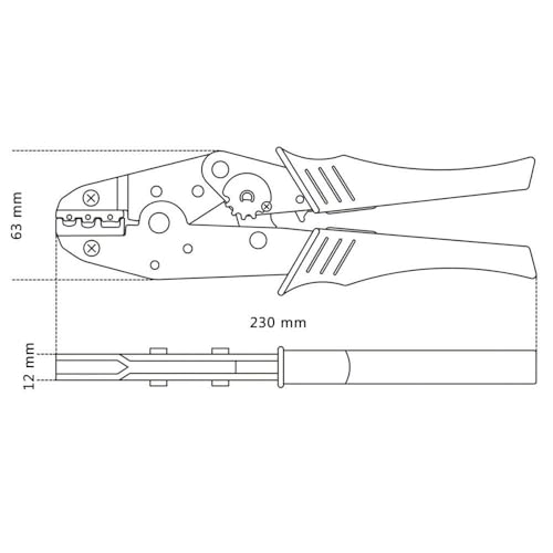 beta-tools-1608-pince-sertir-cosses-pr-isol-es-0-5-6-mm-avec-r-gulateur-de-press image 7
