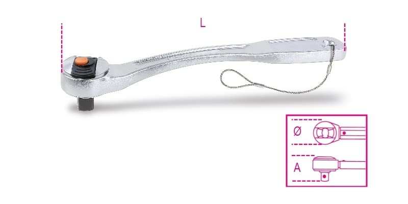 beta-tools-920e-hs-55lc-cliquet-r-versible-1-2-long-syst-me-h-safe-avec-cliquets image 2
