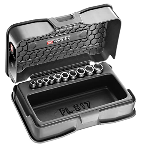 facom-coffret-de-10-douilles-1-4-6-pans-m-triques-5-5-14-mm-avec-plateau-pl-s17 image 2