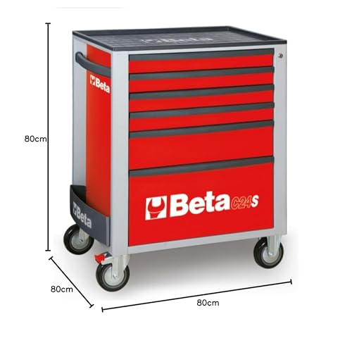 beta-tools-c24s-6-r-servante-mobile-d-atelier-6-tiroirs-rouge image 4