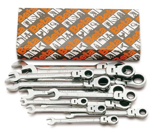 beta-tools-142sn-s13-jeu-de-13-cl-s-mixtes-cliquet-articul-7-19-mm-en-bo-te image 5