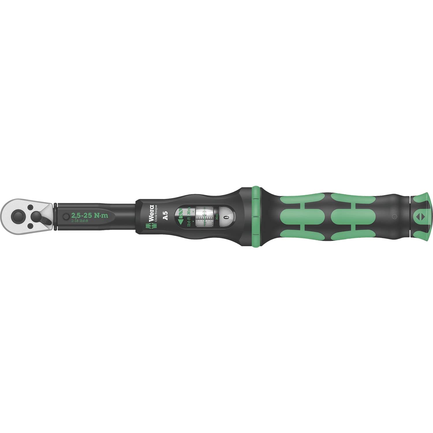 wera-click-torque-a-5-cl-dynamom-trique-cliquet-1-4-2-5-25-nm-vert-pr-cision-din image 1