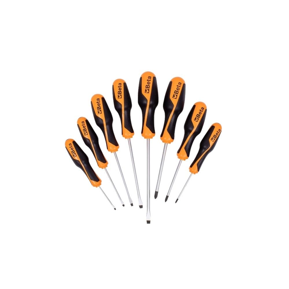 beta-tools-1263-d8-jeu-de-8-tournevis-plats-et-phillips-acier-5-plats-3-ph0-ph2 image 2