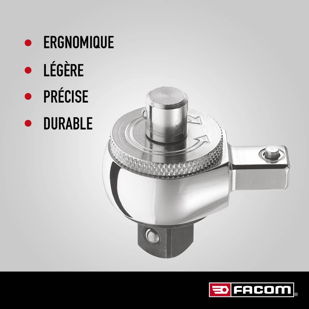 facom-r-372-t-te-de-cliquet-compact-1-4-carr-9-x-12-mm-72-dents-angle-de-reprise image 2
