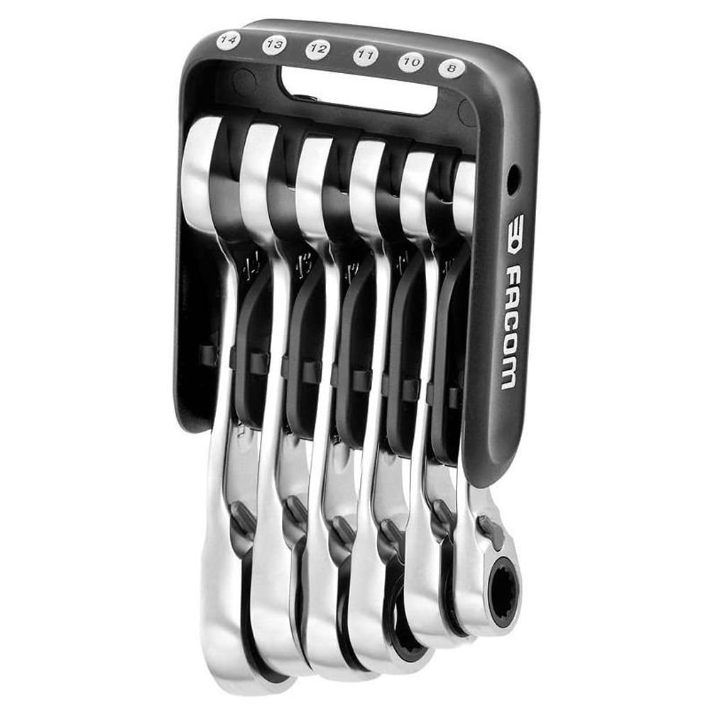 facom-467bs-jp6pb-jeu-de-6-cl-s-mixtes-cliquet-courtes-8-14-mm-avec-fourche-anti image 7