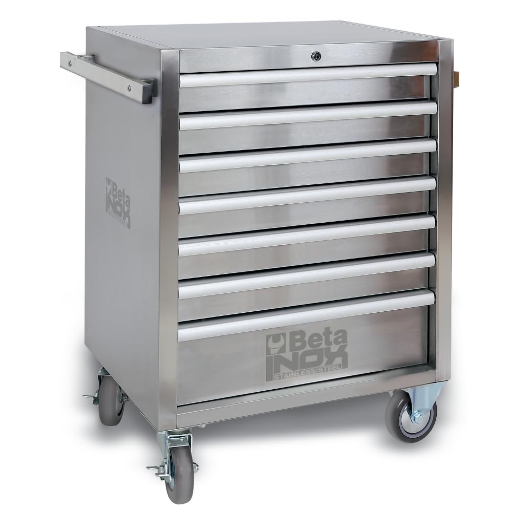 beta-tools-c04tss-7-servante-mobile-d-atelier-inox-aisi-304-7-tiroirs image 1